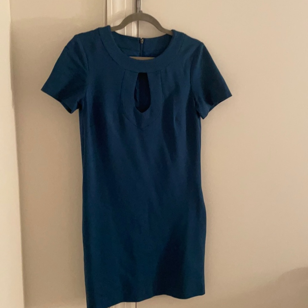 Trina Turk Blue Keyhole Dress - Size 4